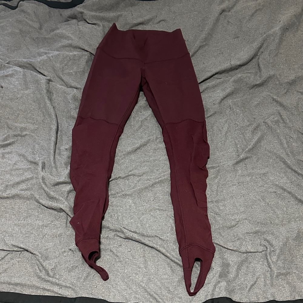 Lululemon Athletica Deep burgandy Leggings
